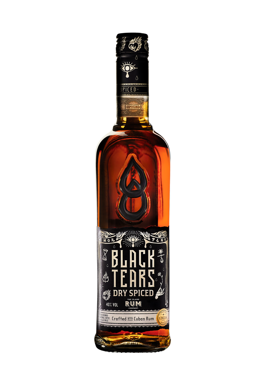 BLACK TEARS DRY SPICED by Vigia 40% Dry Spiced 1L