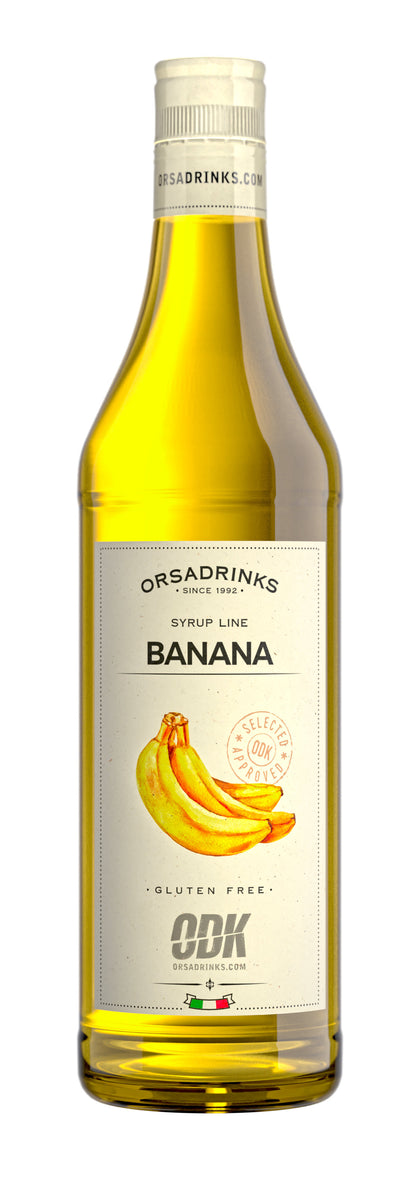 Orsadrinks Banana syrup gluten free (tare) 0.75L