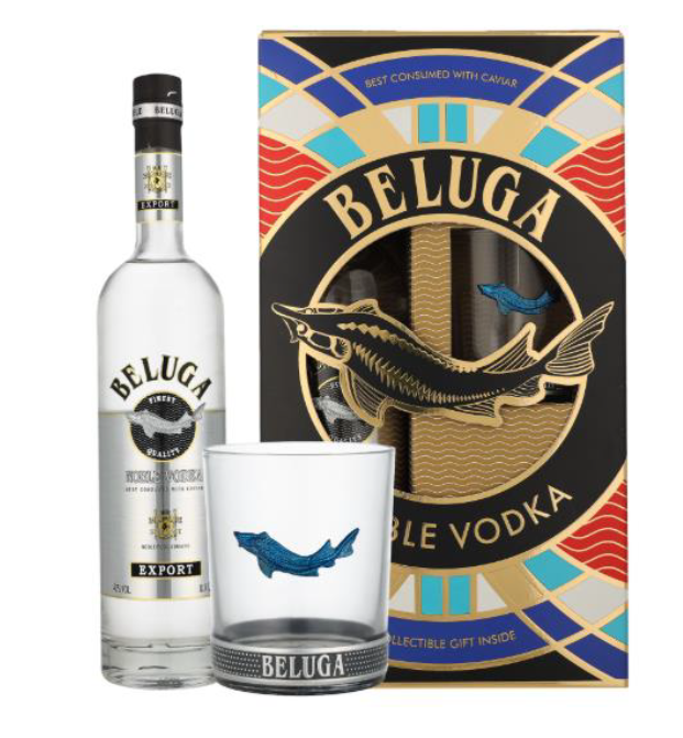 Beluga Noble + Glass 40% 0.7L