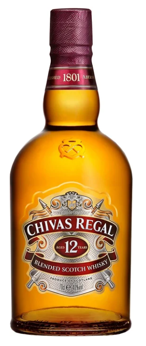 Chivas Regal 12 Y.O. 40% 0,7L . kastē