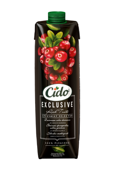 Dzērveņu Exclusive sula CIDO 1L