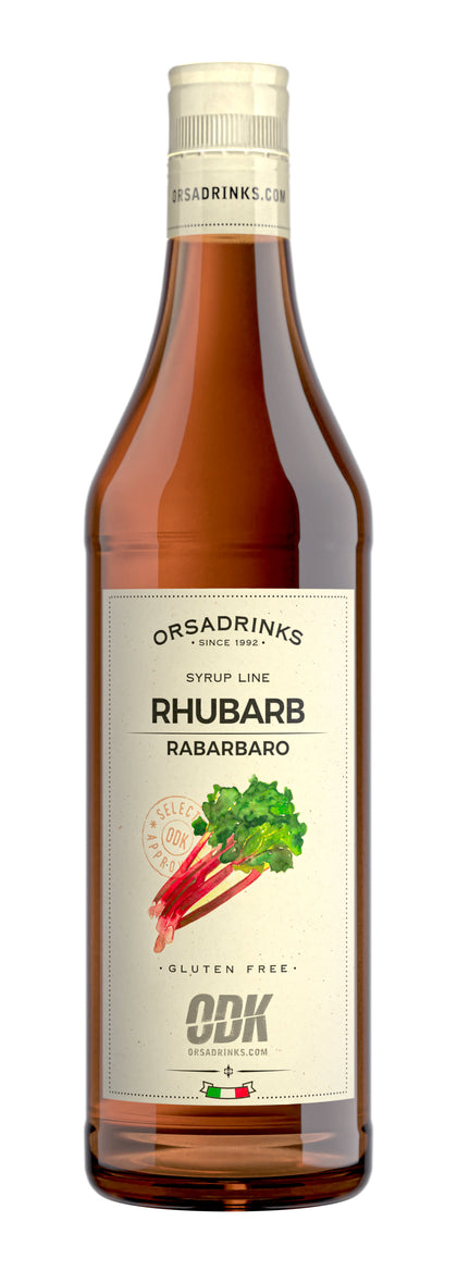 Orsadrinks Rhubarb syrup gluten free (tare) 0.75L