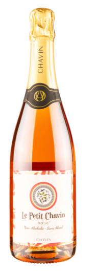 Bezalkoholiskais Dzirkstošais vīns ''Le Petit CHAVIN'' Rose 0% 0,75L  (tara)