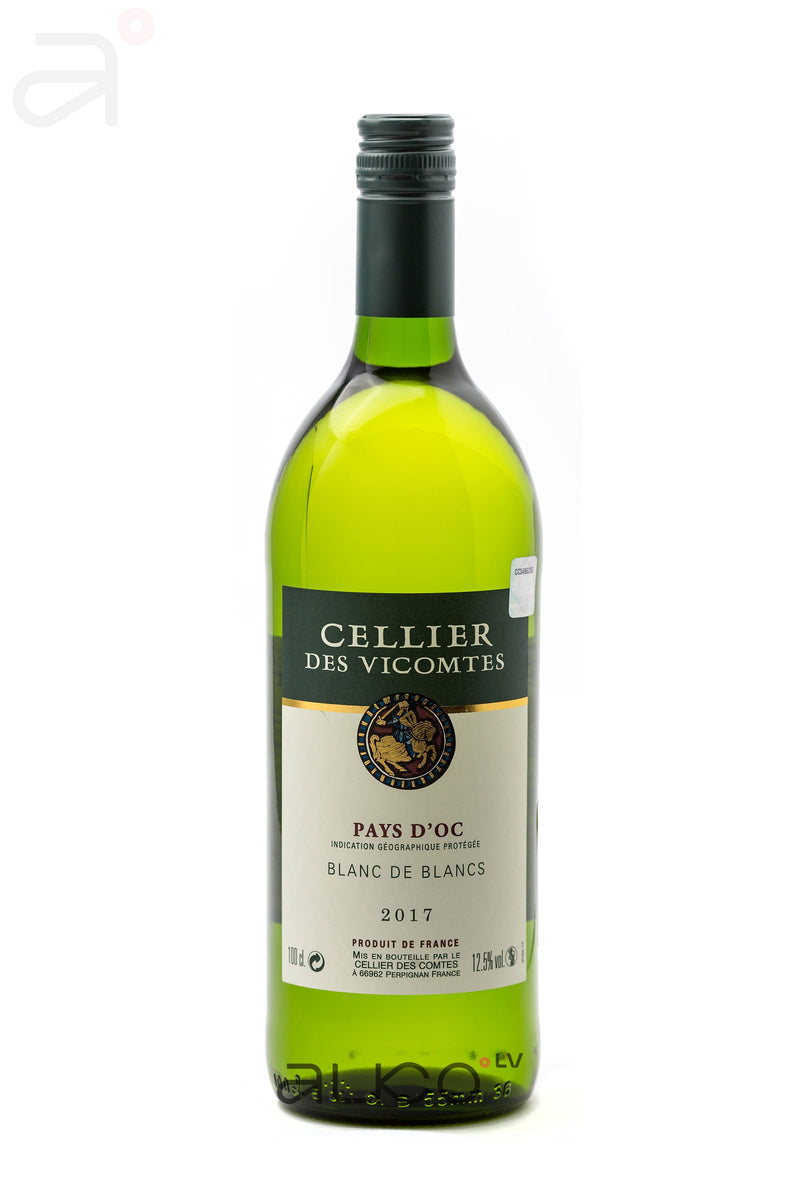 Cellier des Vicomtes Pays D'oc Blanc de Blanc 12.5% 1L