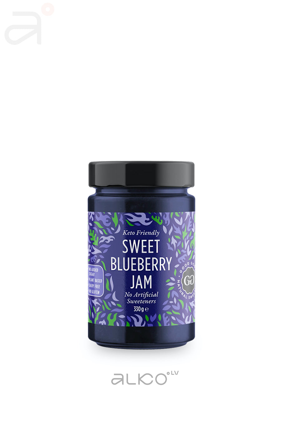 Blueberry jam with stevia 330g