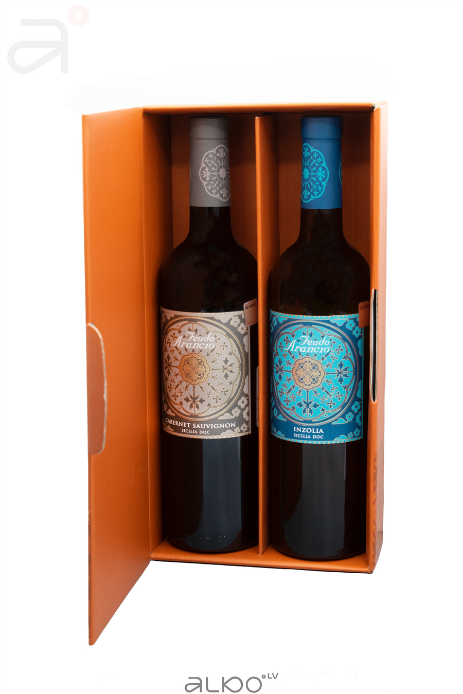 Feudo Arancio gift box 2 bottles.