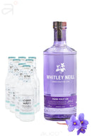 Komplekts 5. Whitley Neill Parma Violet Gin x1 + L&W Original Tonic Water x7